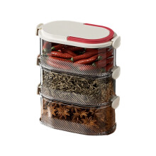 Modularized Stackable Kitchen Organizers Flexible-White 3