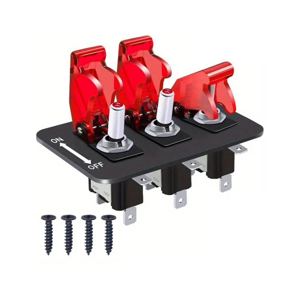 24V 12V Ignition Start Button Panel For Racing Car, Boat, Truck, Trailer, Rv Silver 6033390357168
