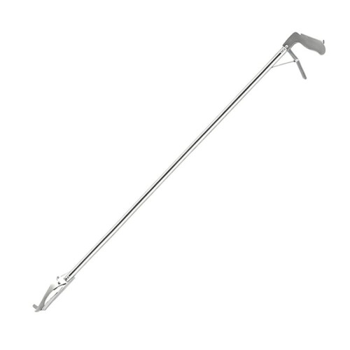 132 cm Vikbart Ormgreppsverktyg i Rostfritt Stål: Multifunktionell Krok, Tång, Stång, Griptång för Säker Ormhantering
