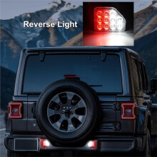 LED Rear Bumper Reflector Light for JL 2018-2024 Tail Lamp Brake Light Reverse Backup Lamp Accessories