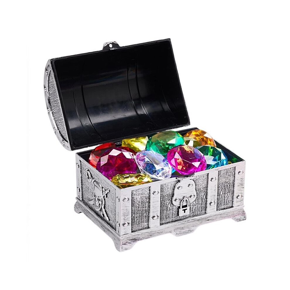 Photos - Pools Accessory Diving Gems Pool Toys,16 Colorful Diamond with Pirate Treasure Chest Water Toys Pool Games