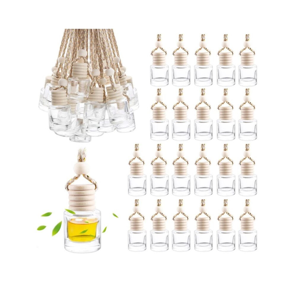 50 Pcs Car Essential Oil Hanging Bottle Empty Car Air Freshener Diffuser Bottle Perfume Glass Bottle 6032051729801
