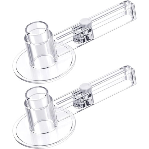 2Pc 58 mm/2.25 Inch Clear Circle Paper Cutter Button Maker Tools Adjustable Circular Cutter for Art DIY Crafts,70-210mm