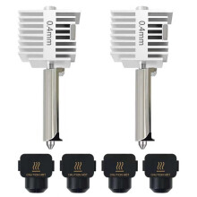 2 Pack for A1/A1 Quick-Swap Hotend 0.4mm Stainless Steel Nozzle Integrated Structure Hot End Replacement