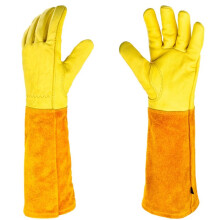1 Paar PU-Gartenhandschuhe mit Unterarmschutz für Damen und Herren, Größe S