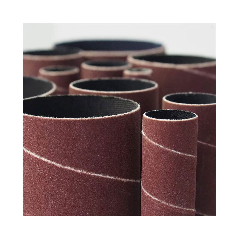 18 Pack Spindle Sander Sleeves,Sanding Sleeves For Oscillating Sander, 80 150 240 Assorted Grit Sandpaper, 4-1/2" Length 6034096209164