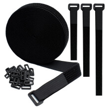 Adjustable Cable Strap, 5m X 25mm, Reusable Cinch Strap, Strong Grip, Hook and Loop Multi-Purpose Fastening Strap Kit.