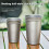 400ML Pure Titanium Beer Cup Single-Layer Ultralight Coffee Mug Stackable Portable Outdoor Camping Drinkware Equipment 4