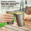 400ML Pure Titanium Beer Cup Single-Layer Ultralight Coffee Mug Stackable Portable Outdoor Camping Drinkware Equipment 5