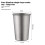 400ML Pure Titanium Beer Cup Single-Layer Ultralight Coffee Mug Stackable Portable Outdoor Camping Drinkware Equipment 6