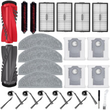 Ersatzteile für Den für Saros 20 Schallstaubsauger: Hauptbürste, Selbstreinigungsbürste, Filter, Wischpads, Staubbeutel