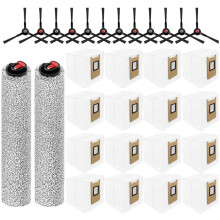 Lot de 30 Pièces de Rechange pour Aspirateur pour E25 Omni/E28 Omni : Accessoires, Balai à Franges, Brosse Latérale et Sac à Poussière