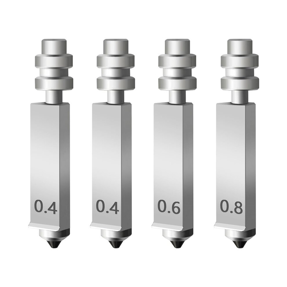 4Pk 0.4Mm 0.4Mm 0.6Mm 0.8Mm Nozzle For Kobra X Hotend Nozzle Hardened Steel Quick Swap Integrated Nozzle Extruder Nozzle 6033343274993