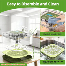 Auto Egg Incubator Digital Temperature/Humidity Display,Auto Egg Turner & Candler for Hatching Chicken,Duck Eggs US Plug