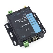 USR-W610 Konwerter Szeregowy na Ethernet z Obsługą Portu RS485/RS232 Modbus TCP/RTU, Przemysłowy, WiFi, Wtyczka EU