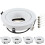 5pcs LED Spotlight Frame with GU10 Base Recessed Round Downlight Adjustable Angle Lamp for Kitchen Room Lighting B 1