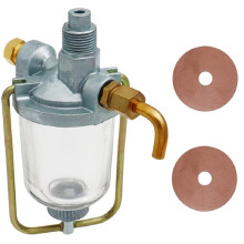 370832R91 Fuel Filter Sedimentation Bowl Assembly Glass Fuel Settling Cup for IH for FARMALL H M 350 400 I6 450 Tractor