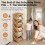 6-Tier No-Assembly Bamboo Shoe Rack, Space-Saving & Multi-Functional, Natural Finish 5