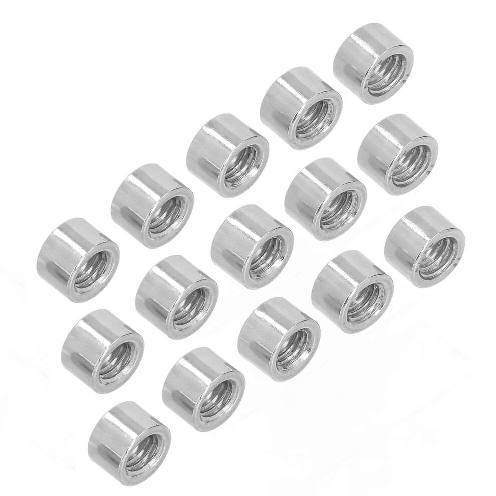 20Pcs M8 Female Round Coupling Nuts