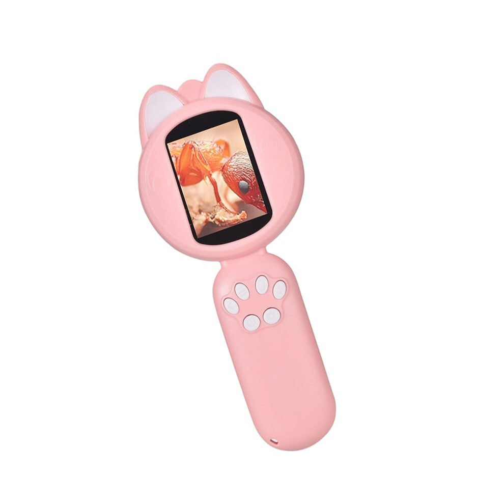 Saudism Kids Microscope With 2Inch Ips Screen Handheld Digital Microscope Magnifying Stem Science Toy For Children Educational