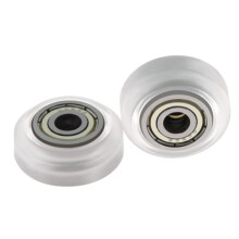 20 Piezas 3D Impresora Rueda de Plástico POM Modelos Grandes Rueda Redonda Pasiva Engranaje de Polea para CNC V-Ranura