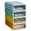 Drawer Type Plastic Storage Container Stackable Desk Closet Organizer Box Cosmetics Home Stationery Storage Holder 2