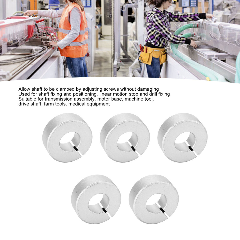 5 Piece 2/3in Aluminium Alloy Clamp Collar