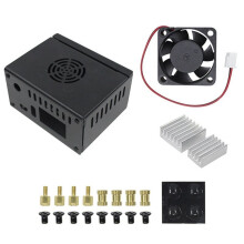 Metal Case for Orange Pi Zero 3 , Metal Case with Fan & Heatsink for Orange Pi Zero 3