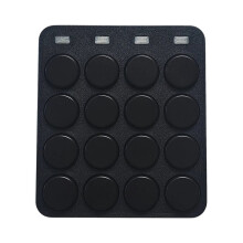 -Tastatur 4 X 4 mit Mechanischen Schaltern, 16 Tasten, Kurzbefehlstasten, Einfachem MIDI-Controller und Programmierbarem Nummernblock