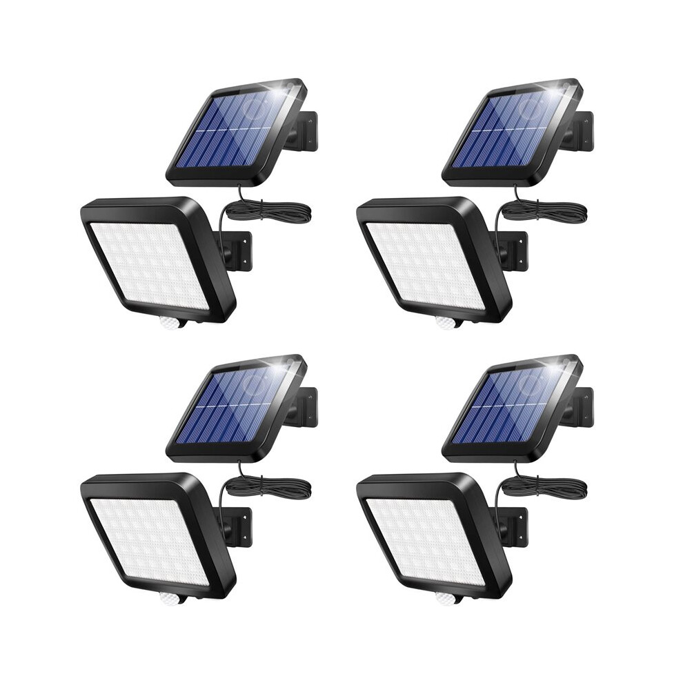4X Solar Power Wall Light Outdoor Motion Sensor Light 56 Led Security Night Light For Garden Garage Driveway Porch Fence 4712630703140