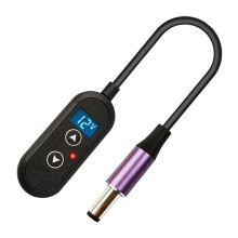 Câble Adaptateur Secteur USB-C Femelle Vers CC 140 W, Tension Réglable 5 V/9 V/12 V/15 V/20 V/28 V, Mémoire de Panne, PD, 5,5 X 2,5 mm, 20 cm
