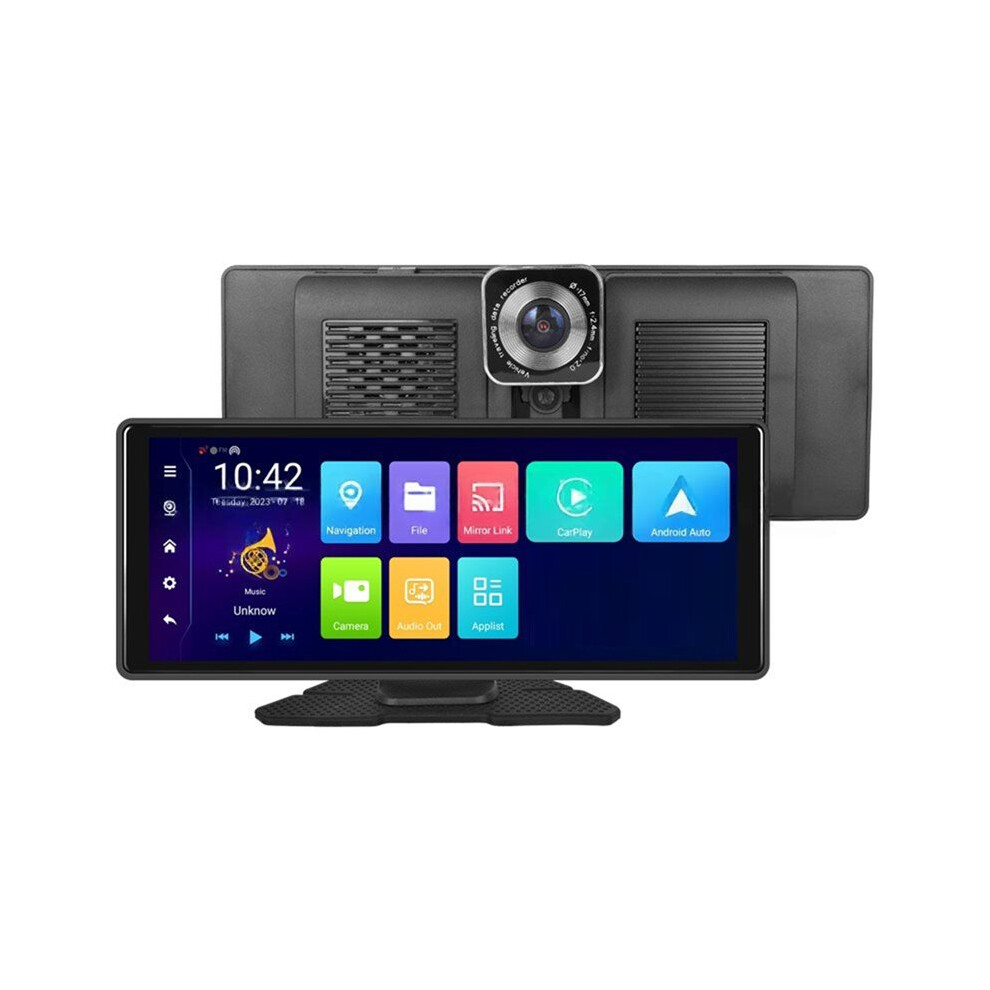 10.26" Touch Screen Car Dvr Dashcam Wireless Carplay Android Auto Dual Lens Video Recorder Dual Dash Cam Dvr 4713552223433