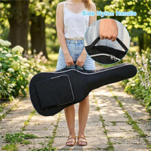 Estojo para Guitarra Acústica de 40/41 Polegadas, com Acolchoamento Espesso e Alça de Ombro Ajustável