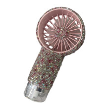 Handheld-Tischventilator mit Nebelfunktion und 3-Rosa