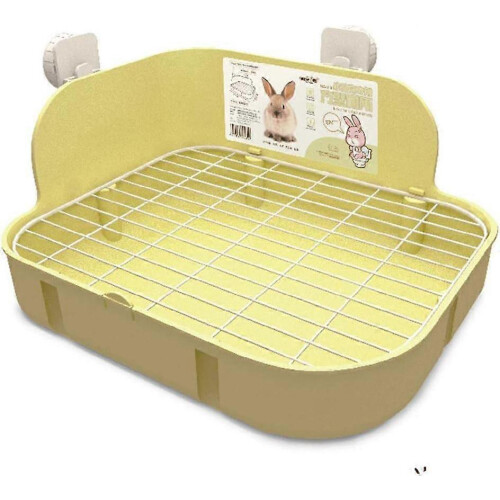 Pet Corner Litter Bedding Box for Small Animals, Humanized Design Rectangular Plastic Material Ensures Easy Cleanup