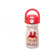 Garrafa de Água Infantil em Aço Inoxidável 500 ml com Design de Desenho Animado, Termo Isolado 316, À Prova de Fugas par