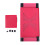 Portable Foldable Laptop Desk with Fan Red 1