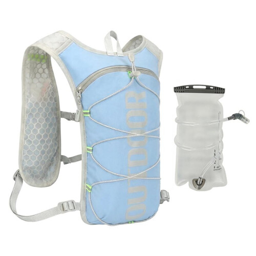 Running Hydration Vest with 1.5L Hydration Bladders Reflective Running Backpack Breathable Light Running Vest