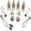 4pcs Replacement Part Roller Shade Hardware Bungee Kit and End Cap Tie Downs for Coolaroo Outdoor Roller Shade 3
