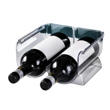 Suporte para Vinhos, Suporte Empilhável para Garrafas de Vinho, Suporte para Bancada de Geladeira, Suporte para Vinho Tinto, Suporte para Champanhe B