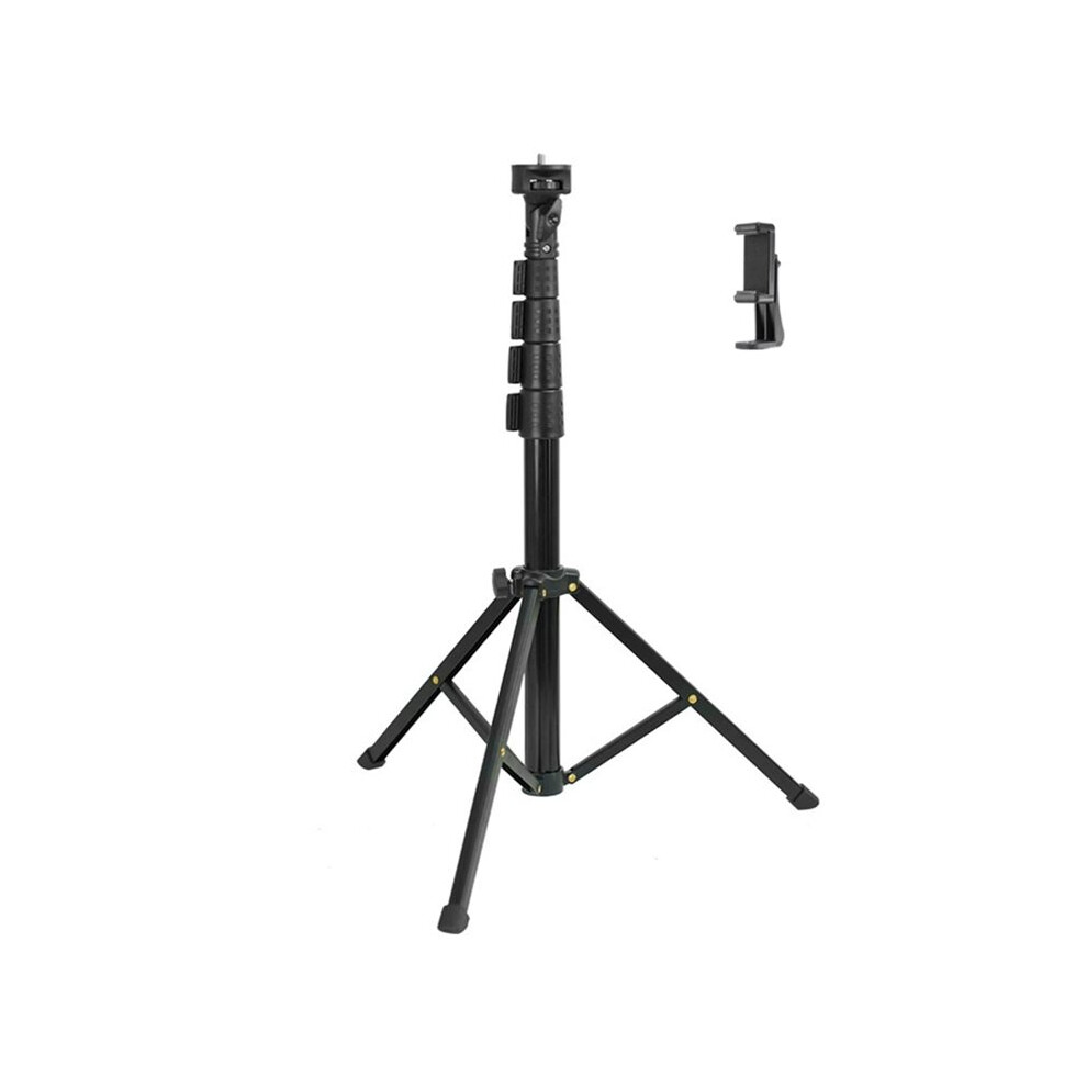 1.6M Phone Tripod + Phone Clip Telescopic Live Streaming Panoramic Camera Stand Travel Tripod 6032984753898