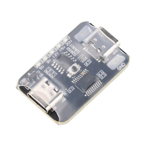 PD2.0 PD3.0 Trigger Module CH224K CH552T 5V 9V 12V 15V 20V 5A Max Output Type-C Input Output LED Indicator