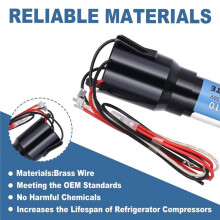 RCO810 3-in-1 Hard Start Kit voor Supco Koelkasten en Vriezers: Relais, Condensator en Overbelastingsbeveiliging, 1/12-1/5 , 110-125VAC