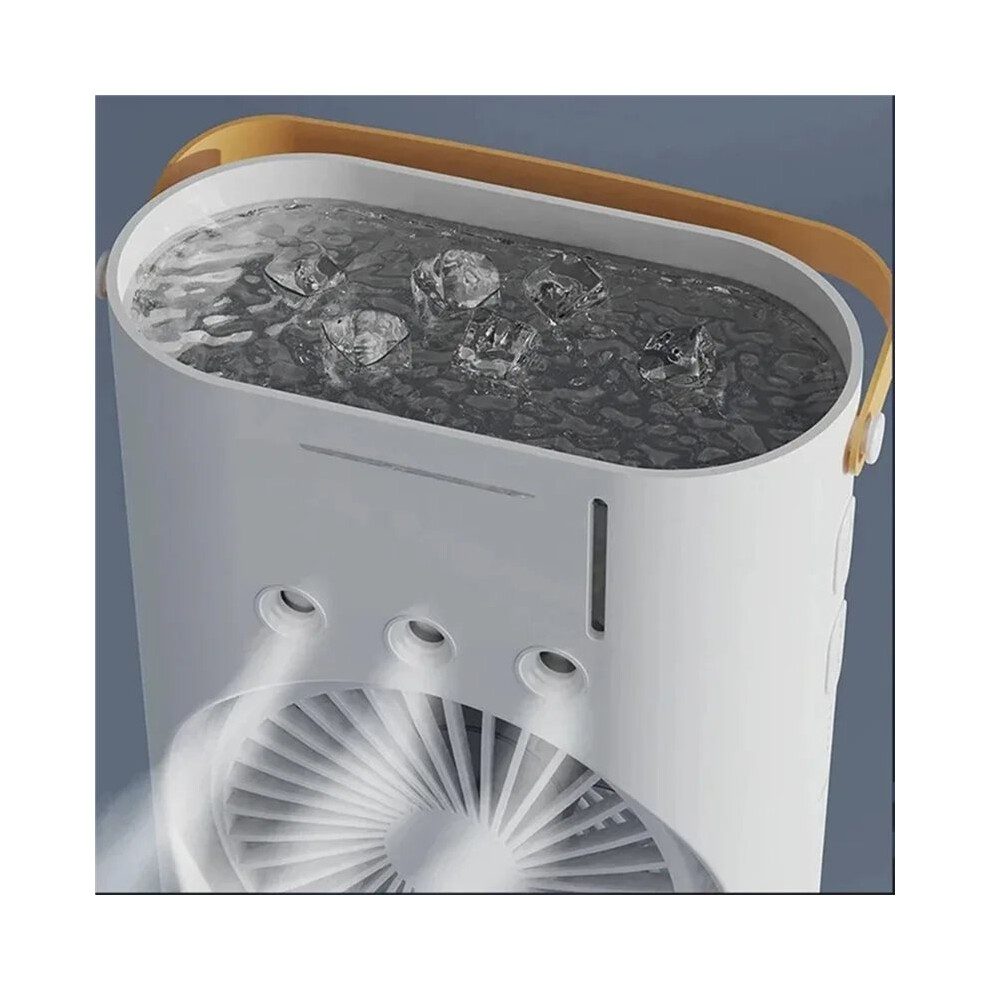 1 Pc Usb Portable Dual- Fan Air Cooler, High-Power Desktop Cooling Fan For Office, Dormitory, Bedroom And Home Use 4713010356543