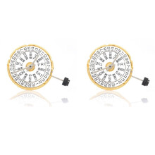 2X 2836 Watch Movement 2836 Gold Movement with Week Plate+Calendar Plate High-Precision Automatic Mechanical Movement