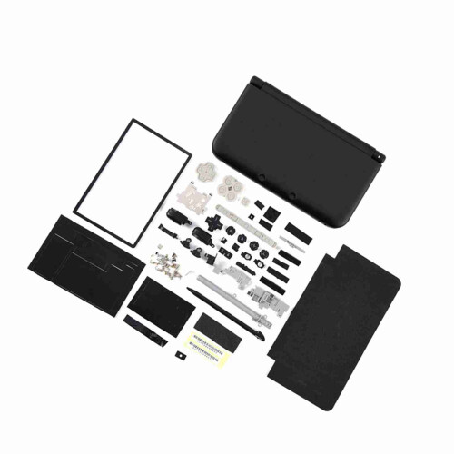 Black 3DS XL Full Shell Replacement Parts 1