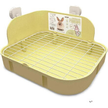Pet Corner Litter Bedding Box for Small Animals, Humanized Design Rectangular Plastic Material Ensures Easy Cleanup