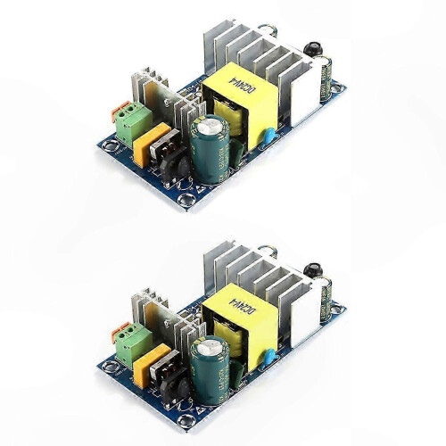 2-Pack 24V 4A-6A AC-DC Power Supply Module with Overcurrent and Short Protection High Efficiency Power Converter