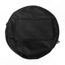 Portable Snare Drum Backpack with Padded Shoulder Strap and Exterior Pockets for Music Gear Storage and Transport