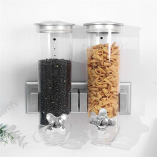 Food Jar Dispenser Safe Airtight High Capacity Grains Cereal Bucket Dispenser for Kitchen Food Storage Cereal Bucket A